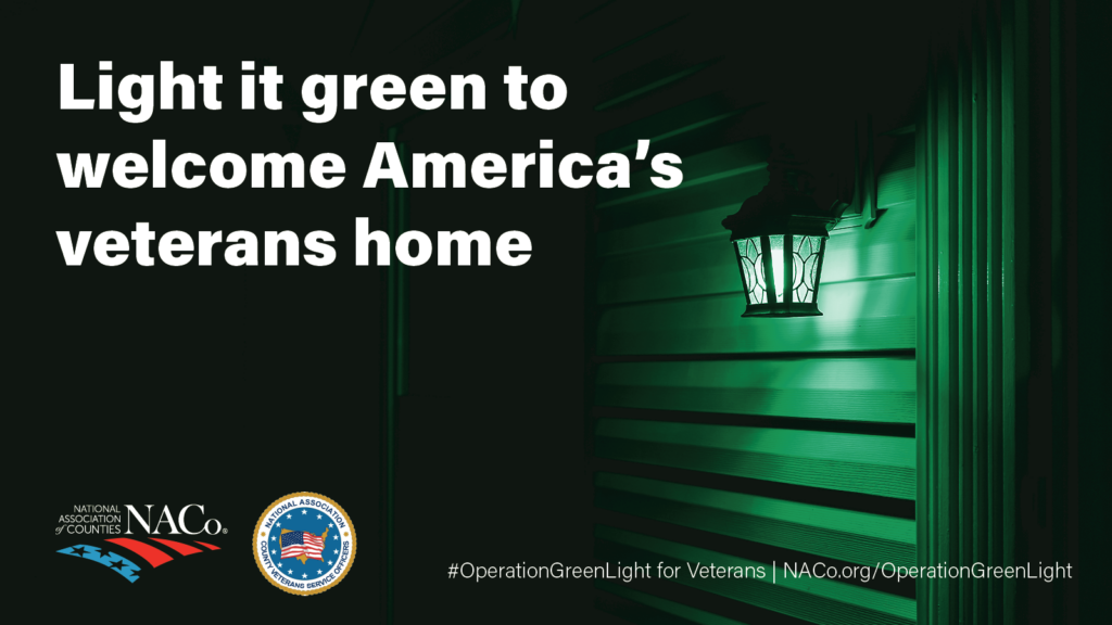 Light it green to welcome America's veterans home