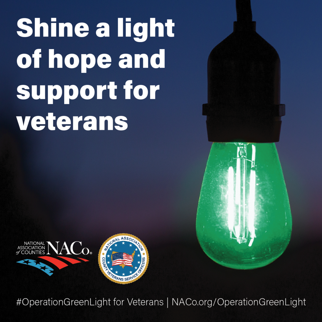 Shine a light of hope and support for veterans